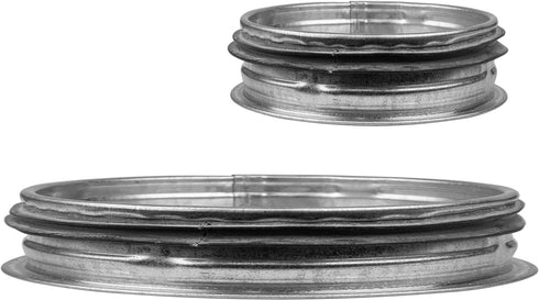4" Inch Galvanized Steel Tee Cap with Rubber Gasket - Round Vent Cover - Indoor and Outdoor Pipe Cover - Dryer Vent Cover - Dryer Duct End Cap - Metal End Cap - Metal Plug -Round Metal Duct Cap