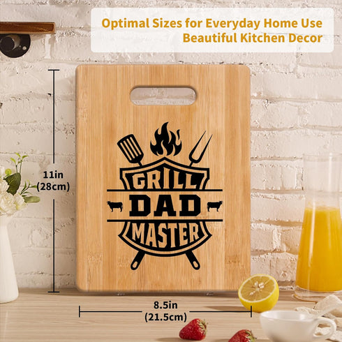 Cool Gifts for Dad Who Wants Nothing - Unique Grill Master Cutting Board - Dad Birthday Gift from Daughter Son Kids, Dad Gifts for Fathers Day Bir...