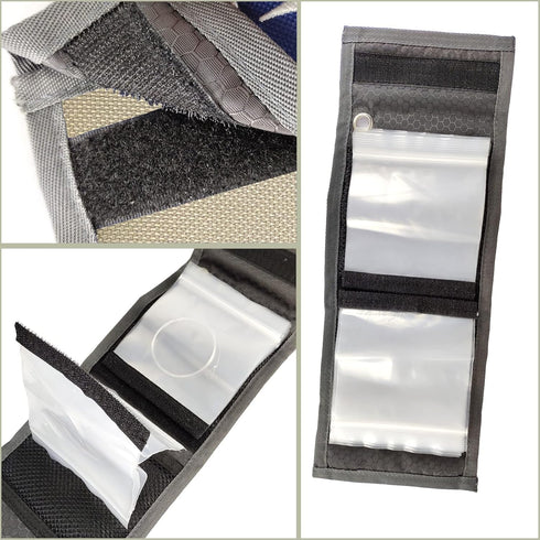 High Grade10 Clear Pocket Leader Wallet Size 4X4 inch Fly Fishing Tippet Case Tippet Storage Fly Fishing Great for Pre-Tied Carp and Catfish Rigs(...