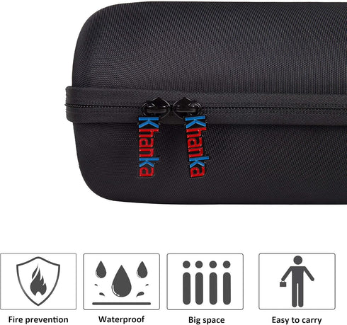 khanka Hard Travel Case Replacement for JBL Charge 4 / JBL Charge 5 Portable Waterproof Wireless Bluetooth Speaker (Black)...