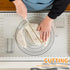 Dough Bowl Spatula & Bench Scraper,Multipurpose Kitchen Tool (2, White&Orange)...