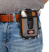 Dickies 2-Compartment Large Phone Pouch, Universal-fit Steel Clip for Tool Belt, Security Strap Over Phone, Carabiner for Quick-Clip Key Storage...