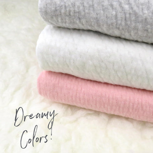 HonestBaby Organic Cotton Matelasse Reversible Receiving Blanket, Light Grey Heather, One Size...