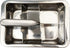 RSVP International Endurance Cocktail Collection, Retro Ice Cube Tray, Stainless Steel, Dishwasher Safe, 7.25x5x2.5"...