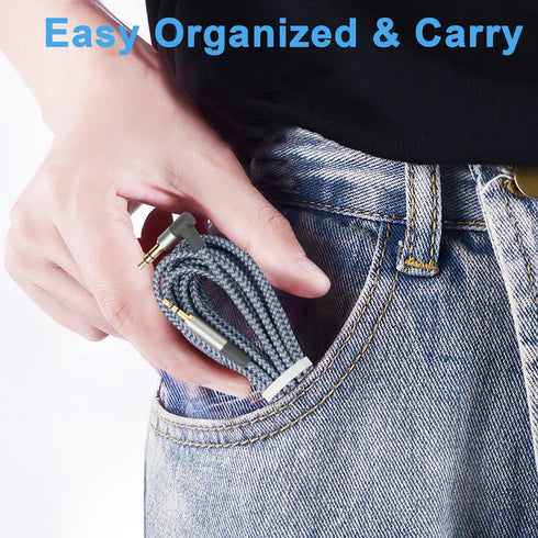 3.5mm to 2.5mm Aux Cable Male to Male Audio Cord Replacement Headphone Wire for Bose 700 QC45 QC35II QC35 QC25 Noise Cancelling Headphones/JBL E45...