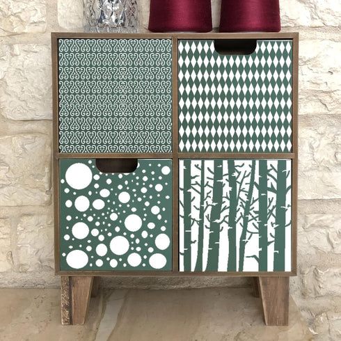 14 Pcs Layering Mixed Media Stencils Leopard Diamond Spirals Cubist Templates Geometric Patterns Stencils for Painting on Walls Canvas DIY Craft S...