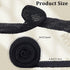 GORGECRAFT 5.5 Yards 4.41 Inch Wide Elastic Band Black Stretch Polyester Fabric Ribbon Crochet Headband for Home DIY Sewing Crafts Garment Bow Str...