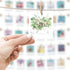 BIZYAC Hanging Photo Display Room Wall Decor - Sculptural Picture Frames Collage - 5 Strings with 30 Clips - 3M Self Adhesive Hooks - No Holes Dri...