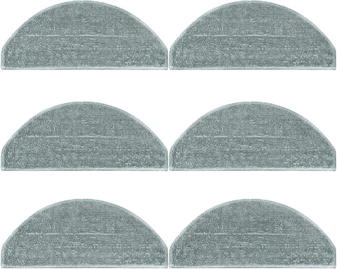 6 Pcs Mop Pads Accessories for Lubluelu L20 Robotic Robot Vacuum Cleaner, Washable and Reusable Microfiber Mop Pads Replacement Part...