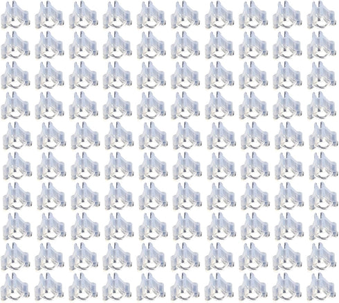 100PCS Plant Plug Mini Gardening Tool Special Fruit and Vegetable Grafting Clip Plastic Drop Seedling Clip Suitable for Vegetable and Flower Linge...