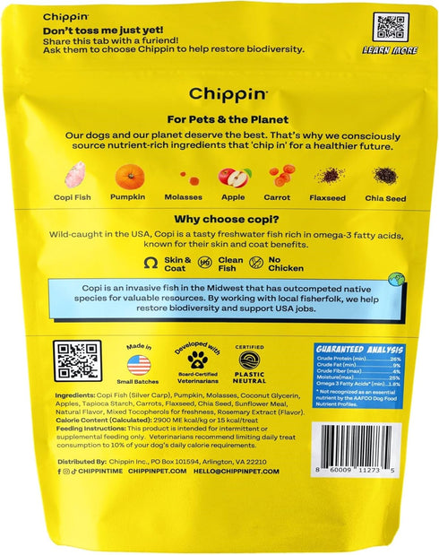 Fish, Pumpkin, Apple Grain-Free Dog Treats (5oz, 1-Pack) | USA Wild-Caught Human Grade Fish | Hypoallergenic, Chicken-Free | Best Training Treats ...