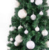White 2.5" Christmas Balls Christmas Tree Decoration Ornaments Shatterproof Hanging Balls for Birthday Halloween Holiday Wedding Decorations Set o...