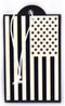 Elektroplate Inverted Black and White American Flag Automotive Air Fresheners for Vehicles | New Car Scent (6-Pack) | Made in the USA...
