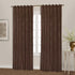 Starburst Window Curtain Panel, 54 by 63-Inch, Chocolate...