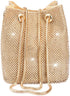 Women Rhinestones Crystal Clutch Mini Evening Bags Bucket Bag Party Prom Wedding Small Shoulder Cross-body Purses...