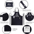 Kitchen Chef Apron - MR. GOOD LOOKIN' IS COOKIN' Funny Aprons for Men Dad - Adjustable Bib Apron with 2 Pockets and 40" Long Ties, Perfect for Coo...