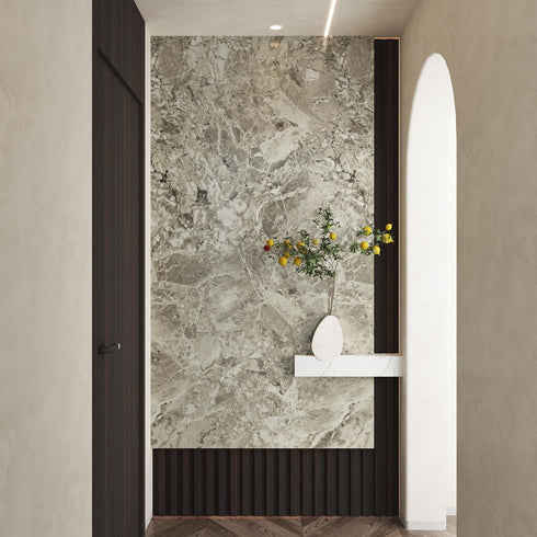 Light Brown Marble Contact Paper Marble Wallpaper Peel and Stick Removable Waterproof Wall Paper Roll Self Stick Marble Paper for Kitchen Bathroom...