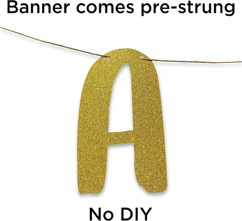 Miss to Mrs Classy & Sassy Bachelorette Gold Glitter Banner - Bachelorette Party Decorations, Favors and Supplies...