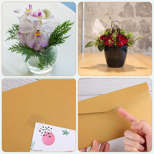 Double Sided Adhesive Dots Clear Glue Point Tape Stickers Balloon Glue Round No Traces Strong Adhesive Sticker Waterproof Dot Sticker for Craft DI...