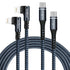 90 Degree iPhone Charger Fast Charging Cable 2Pack 10ft 6ft USB C to Lightning Right Angle Black......