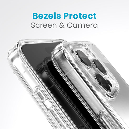 Speck Clear iPhone 15 Pro Max Case - Slim, Drop Protection - Scratch Resistant, Anti-Yellowing, 6.7 Inch Phone Case - GemShell Clear......