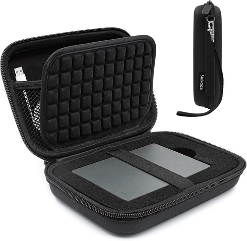 External Hard Drives Carrying Case Protection Hard EVA Case for Seagate External Hard Drive 1TB 2TB 3TB 4TB 5TB Portable HDD Hard Drive Case Mesh ...
