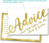 50 Wedding Advice Cards & Well Wishes for the Bride and Groom - Bridal Shower Games, Wedding Games, Wedding Decorations, Wedding Guest Book Altern...