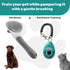 Cat Brushes for Indoor Cats - Dog Brush for Shedding - Cat Brush for Long Hair Cat - Dog & Cat Brush + Dog & Cat clicker for training - Self Clean...