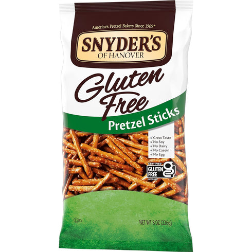 Snyder's of Hanover Pretzels, Gluten Free Pretzel Sticks, 8 Oz...