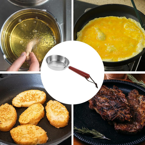 ABOOFAN Small Egg Pan Egg Frying Pan Mini Nonstick Egg Pan Mini Omelet Pan Stainless Steel Nonstick Mini Fry Pan Small Pan for Home Kitchen (24CM)...
