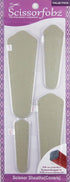 Scissors sheaths by SCISSORFOBZ with ScissorGripper -VALUE PACK-4 sizes- Designer Scissor Covers Holders for embroidery sewing quilting - Quilters...