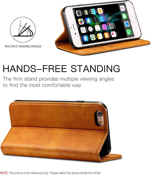 SINIANL Premium Leather Wallet Case for iPhone 7 Plus / 8 Plus - Business Credit Card Holder Folio Flip Cover...