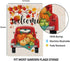 Fall Welcome Garden Flags for Outside,Truck with Pumpkins Maple Leaves,Harvest Decorative Farmhouse Flag for Patch,12.5 x 18 Inch Double Sided,Sma...