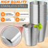 Metal Reusable Shot Glasses 30ml/1oz - 15 Pcs Stainless Steel Shot Glasses Unbreakable, Stylish Design, Good for Whiskey, Vodka, Tequila, Coffee –...