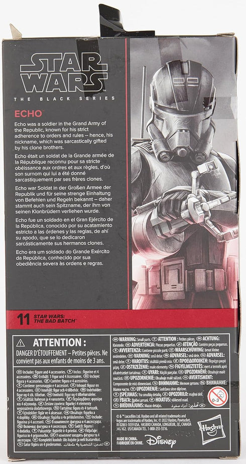 STAR WARS The Black Series Echo Toy 6-Inch-Scale The Bad Batch Collectible Action Figure and Accessory, Toys Kids Ages 4 and Up...