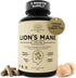 Lions Mane Supplement Capsules with Turkey Tail – Nootropic Brain Fog, Focus, Memory, Nerve Function, & Immune Support Supplement – Non-GMO 1200 M...