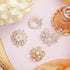 8 Pcs Rhinestone Flower Brooches for Women's Brooches Pins Pearl Snowflake Heart Brooch for Women Bridal Wedding Women's Brooches & Pins...