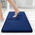Smiry Memory Foam Bath Mat 24x16, Extra Soft and Absorbent Bathroom Mats, Non Slip Washable Carpet for Floor, Shower and Tub, Navy Blue...