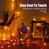 Orange LED Outdoor Halloween Lights, Halloween Decorations, 39 FT 100 LED Mini Lights with 8 Lighting Modes,Connectable String Light Plug in for G...