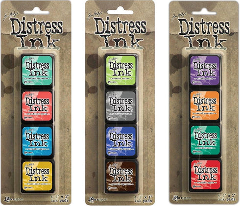 Ranger Tim Holtz Distress Mini Ink Pad Kits - #13, #14 and #15 Bundle...
