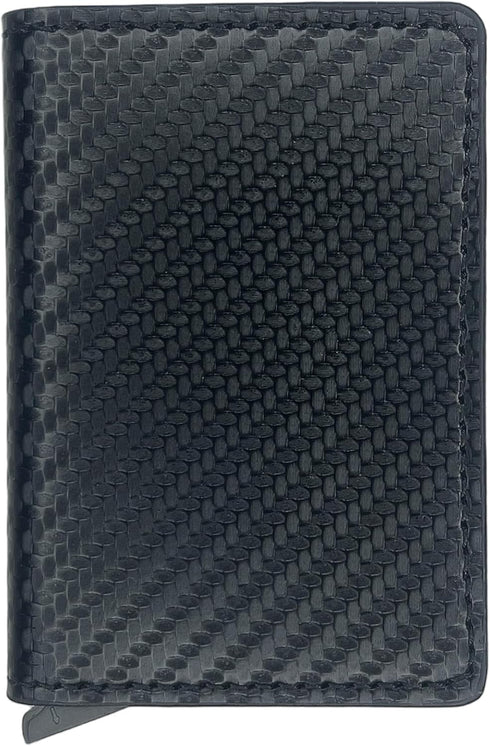 TARKS Minimalist Wallet Slim Carbon Fiber Design RFID-Blocking with Automatic Pop-Up Aluminum Credit Card Holder and Money Clip for Men and Women-...