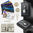 AirTag Credit Card Holder Wallet for Men Women Air Tag RFID Blocking Leather Cash Cards Organizer Zipper Wallet Case Black...