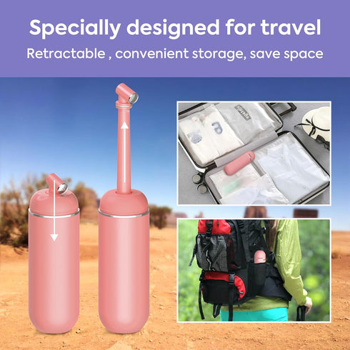 Redsack Portable Bidet Peri Bottle for Women Travel Men Personal Bidet Handheld Bidet (Pink)...