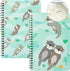 L1rabe 2 A5 Otter Spiral Notebooks Cute Funny Otter Rivers Fish Plant College Ruled Hardcover Notebooks, Travel Journal Diary Notepad for Kids Tee...