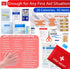 First Aid Kit - 92 Piece Mini Emergency Kits for Car, Basic Outdoor Essentials Survival Trauma Kit Bag, Small Travel Medicine Kit for Home, Sports...