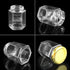 Betrome 30 Pack 6oz Hexagon Glass Jars with Gold Lids, 180ml Clear Glass Canning Jars Honey Jars Spice Jars Mason Jars for Jams, Shower Favors, We...