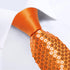 DiBanGu Mens Sequin Skinny Tie and Pocket Square Set,Shiny Solid Necktie Formal Satin Slim Ties for Party Wedding...