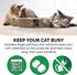 Furhaven Scratching Pad Ball Track Cat Toy w/ Catnip for Indoor Cats - Round Busy Box Scratcher - Tan, One Size...
