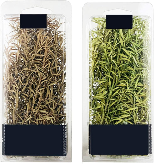 Cayway 2 Pack Static Grass Tuft, 2 Color Model Grass Tufts Railway Artificial Grass Long Shrub Vegetation Groups for DIY Architecture Building Mod...