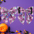 Halloween Dog Collar with Bow Tie, Pumpkin Cotton Bowtie Collar for Puppy Girl Dog or Cat, Halloween Bow Tie Collar with Durable Metal Buckle, Ado...